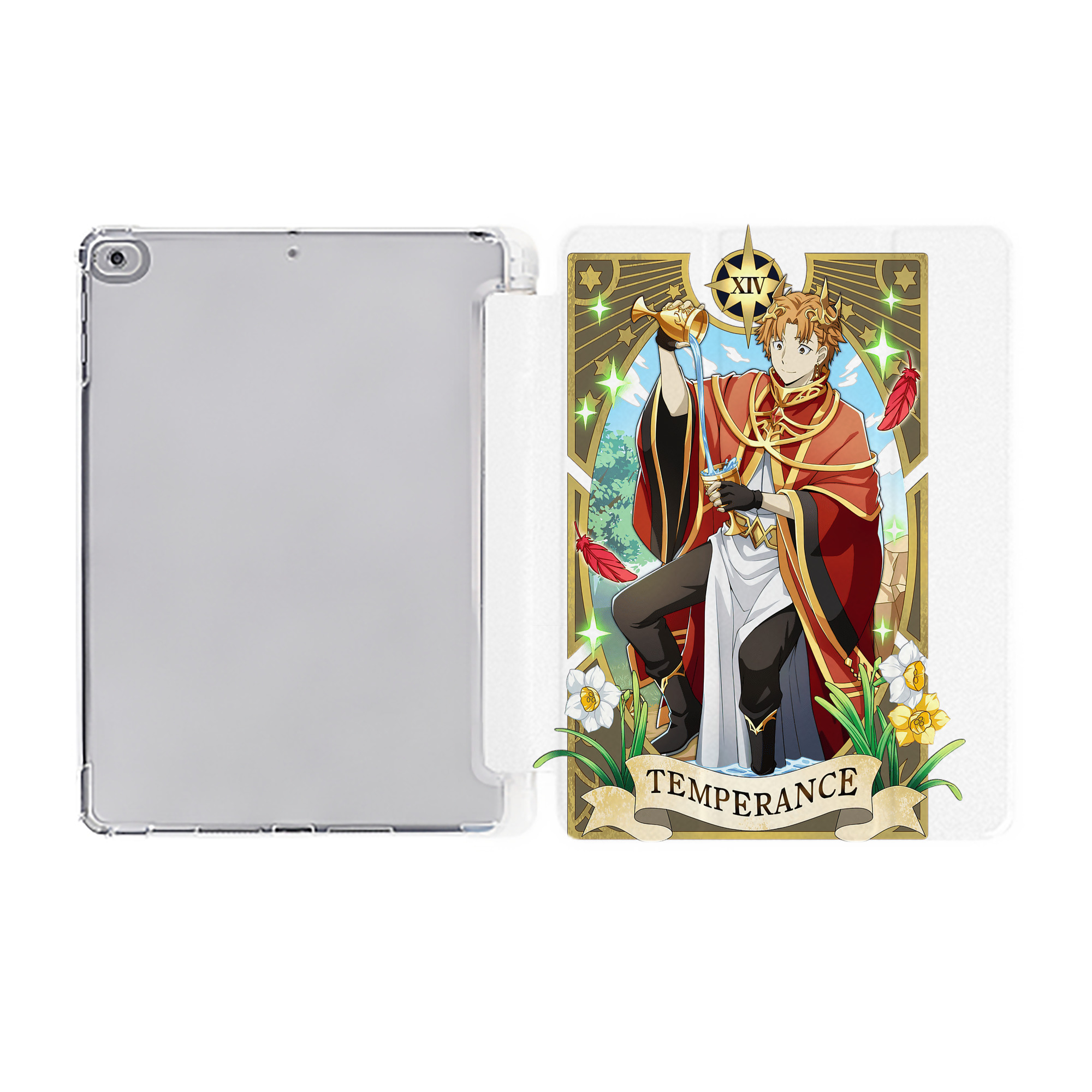 （画像用） 文豪ストレイドッグス Bungo Stray Dogs IPad ケース ペン収納付き 三つ折りスタンド PUレザー×シリコン 対応機種9.5/10.5/10.9インチ